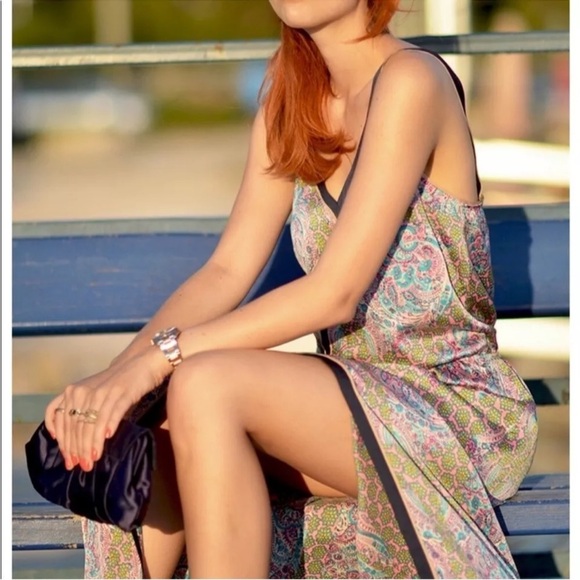 Juicy Couture x Revolve Imperial Starflower Sateen Maxi Dress Size 4 (S/M) - Picture 3 of 15